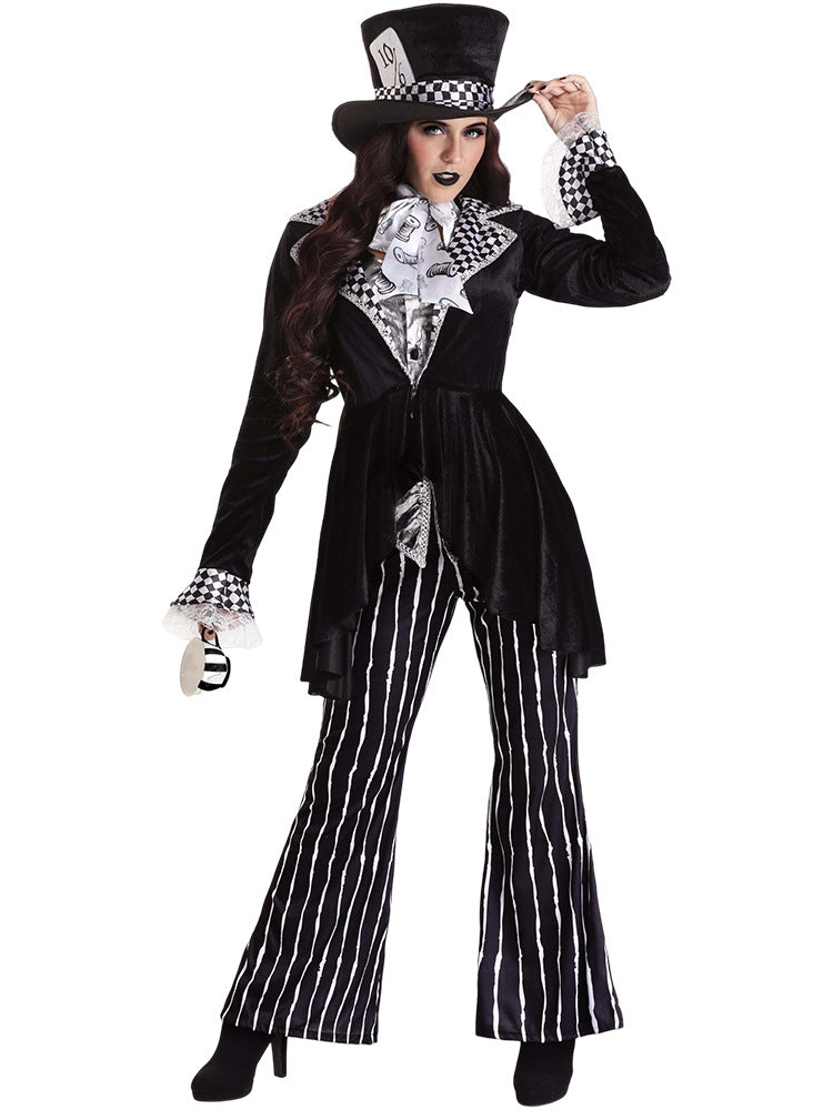 Alice in Wonderland Halloween Costume COS Costume Mad Hatter Magician Year Costume Gamewear
