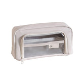 Transparent pencil case ins Japanese large capacity junior high school boys and girls simple high-looking pencil case Office pencil case