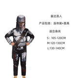 Black Soldier White Soldier Star Wars Costume Halloween Jedi Knight Children's Cos Yoda Mandalorian Jumpsuit