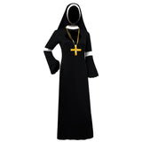 Foreign Trade Adult Female Halloween cos Costume Masquerade Nuns Cosplay Clothing Stage Performance Clothing suit