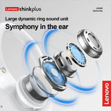 Lenovo LP75 Sports Wireless Earphones with Mics,Button Control, LED Power Display,Hifi Stereo Sound Bluetooth 5.3 TWS Headphones