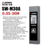 Mini Metal Laser Distance Meter Rechargeable Rangefinder High Accuracy 40M 50M 60M Measuring Tape Construction Measuring Tool