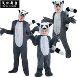 Giant COS Cute Lemur Costume Halloween Northern Animal Mouse Performance Madagascar Parent-child Costume