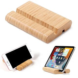 Cell Phone Stand Wooden Tablet Stand for Desktop Holder Desk Tablet Holder Mobile Stand for iPhone iPad Tablets and All Phones