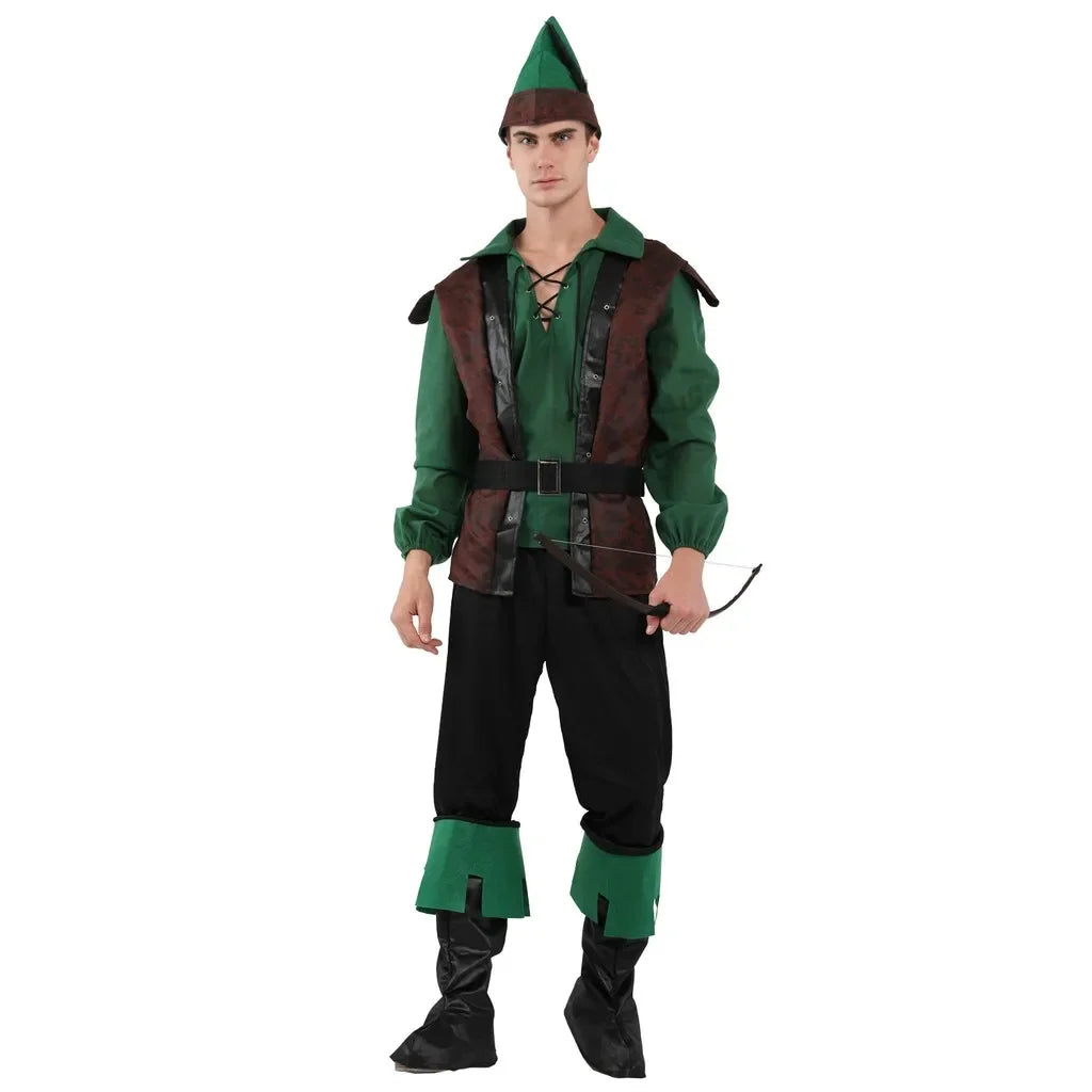 3 style Adult Peter Pan Men Pirate Cosplay Halloween Forest prince Costume Masquerade Christmas Jungle Hunter Indians huntsman
