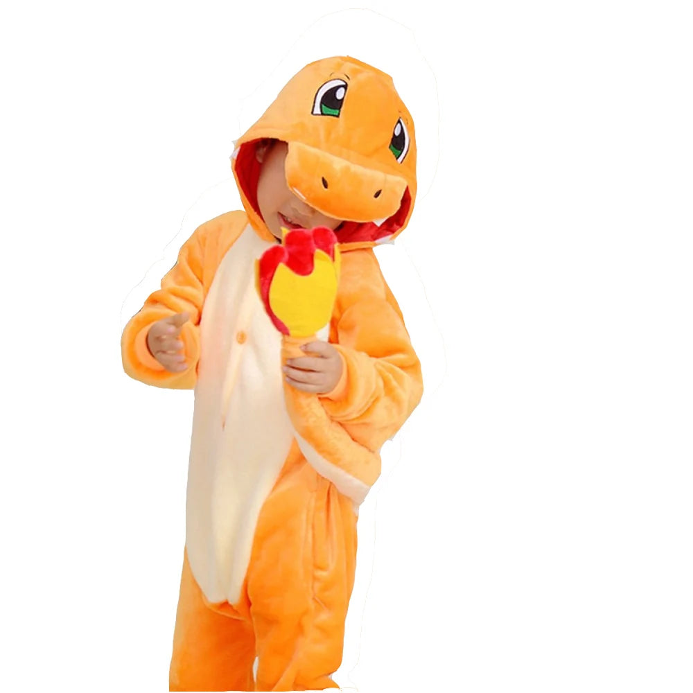 Kids Cosplay Costume Clothes Children Onesies Kigurumi Full Body Sleepwear Whole Pijamas Boys Costume Halloween Christmas Gift
