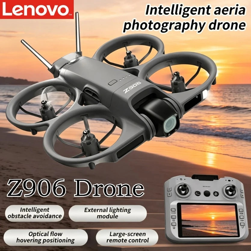Lenovo Z906 Drone 8K 5G GPS Positioning Brushless Foldable Quadcopter Intelligent Obstacle Avoidance Long Distance RC Aircraft