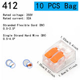 10-75 Pcs Orange Universal Type Quick Plug-in Terminals,Electrical Equipment Connectors,Wire Connector Terminals,250V/32A