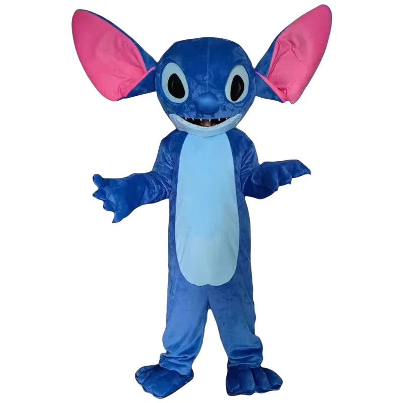 Cosplay Blue Lilo & Stitch Mascot Costume Disney Anime Cartoon Doll Suits Mouse Mickey Minnie Role Play Fancy Dress Carnival Par