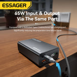 Essager 20000mAh portable power bank 65W fast charging