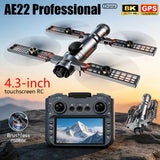 New Mini Screen Remote Control Drone Dual 8K HD Camera UAV Brush Obstacle Avoidance 5G WIFI FPV Foldable Quadcopter Aircraft Toy