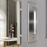 Grain Barn Door Circular Door Handle Sliding Door Display Window Double-Sided Circular Pipe Carbon Steel Handle Hardware Accesso