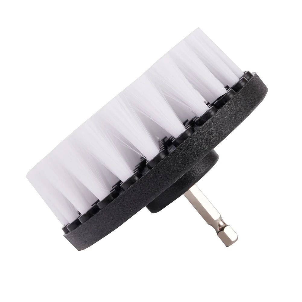 1pc Soft Drill Brush Attachments 4inch For Cleaning Carpet & Leather & Upholstery Glass Car Tires Electric Scrubber Drill Tools