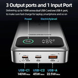 MOVESPEED 25000mAh portable power bank 140W fast charging