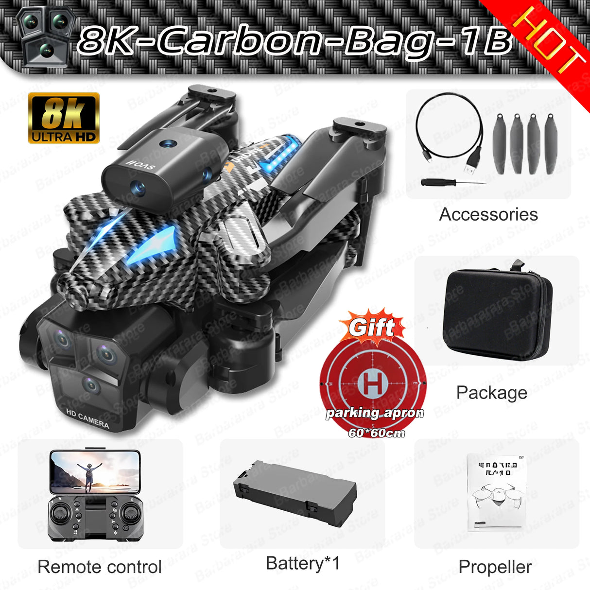 C10 Max 1200M GPS Rc Drone HD 8K Optical Flow Positioning Obstacle Avoidance Gesture Photography Foldable Quadcopter Toy Gifts