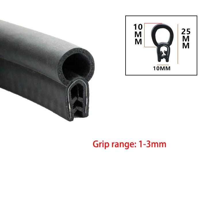 1/3meter Door Edge Guard Rubber Sealing Strip U Type Hardwearing Car Ship Dustproof Trim Soundproofing Waterproof Sealings Parts
