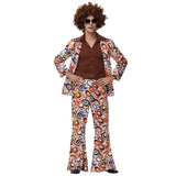 Halloween Party Disco Adult Couples Hippie Costumes Women Male 70s 80s Rock Disco Cosplay Outfits Dance Fantasia Costume
