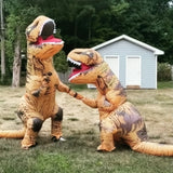 Adult Inflatable Dinosaur Halloween Costume, T-Rex Fancy Dress Outfit for Halloween Parties, Cosplay, Festivals and Role Play