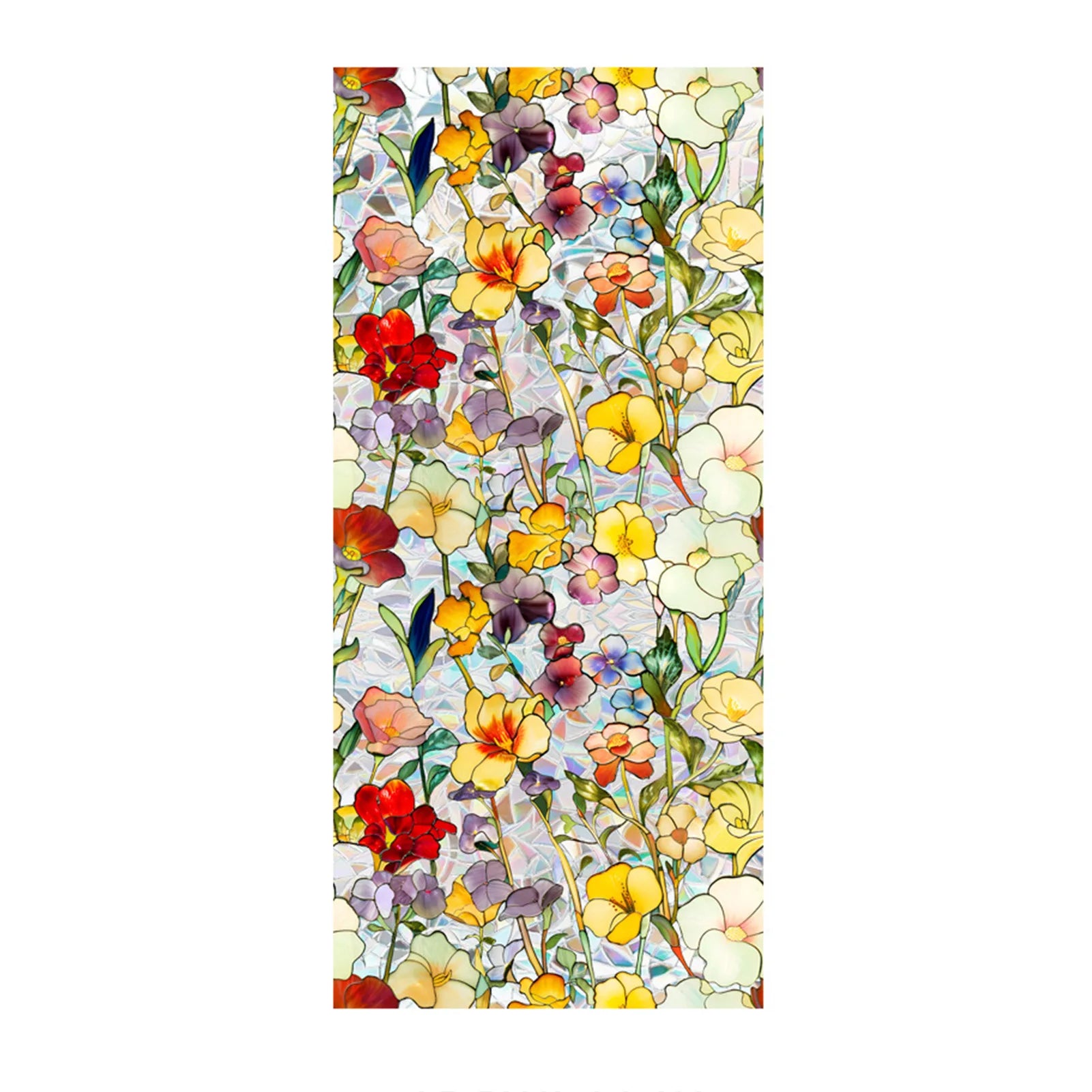 Stained Glass Static Window Privacy Film Sun Blocking Glass Cling Waterproof PVC Home Bathroom Window Covering Film Sticker