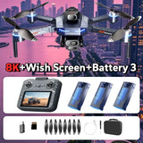 For Genuine GT8 Drone 4K Professional Dual Camera FPV GPS Brushless Motor Optical Flow Hovering Folding Quadcopter 4k 8K RC Dron