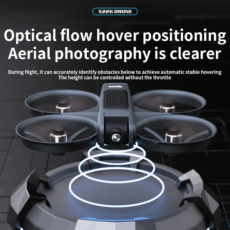 2026 New X226 VR FPV Drone 4K HD Dual Camera Brushless Motor WiFi 5G Optical Flow Positioning Mini for Racing RC Quadcopter