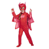 Unisex Girls Super Owl Hero tuta Fancy Dress Cosplay Cat Boys Gecko Animail Costume di Halloween Jumpsuit