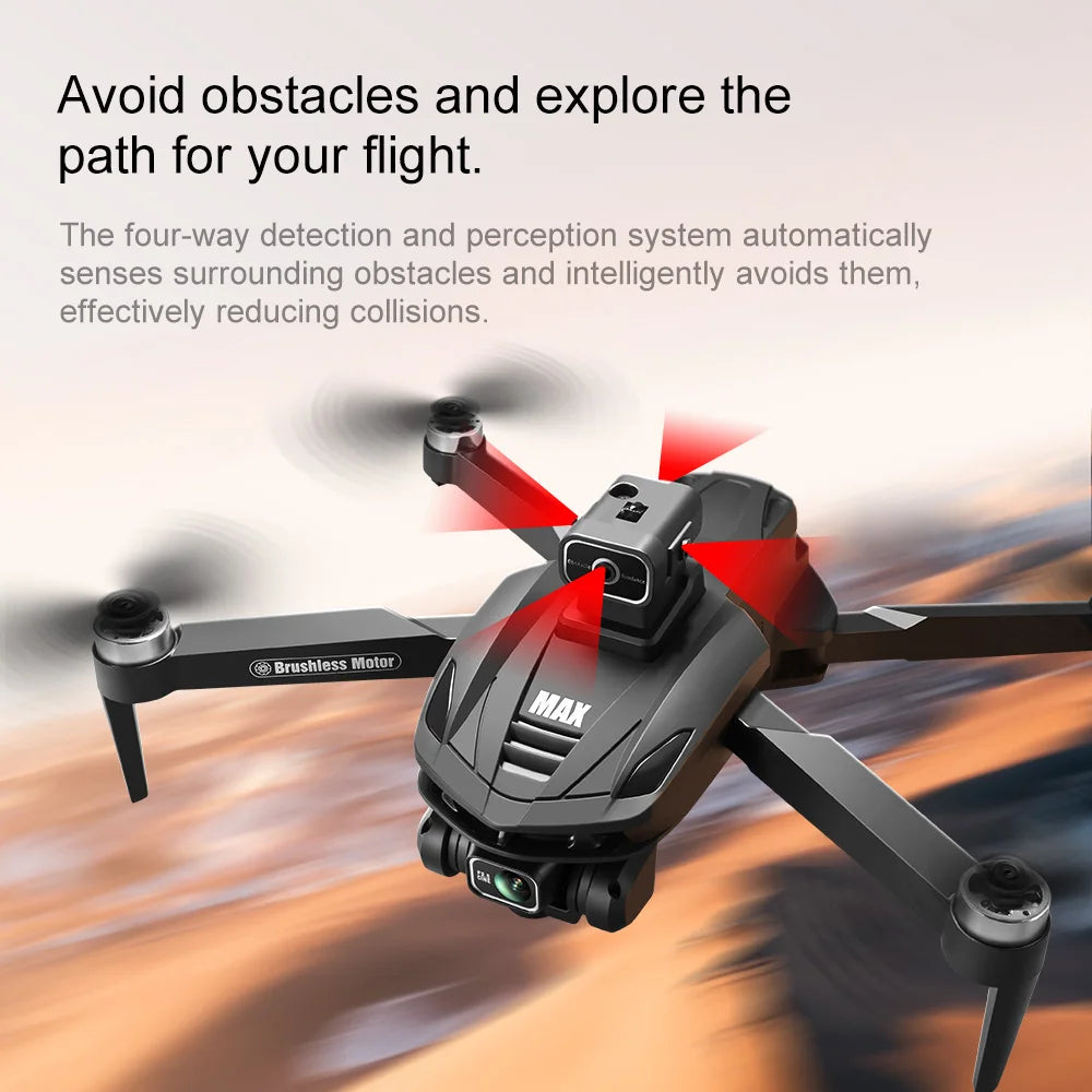 Lenovo V168 MAX 5GGPS Drone 8K Professional Camera Aerial FPV Brushless Avoiding Obstacle Large Screen 8K RC Folding Drones Toy