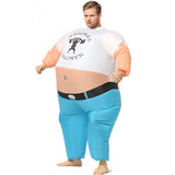 Inflatable Popeye Costume for Adult Blow Up Strongman Cosplay Costume Fitness Coach Funny Halloween Party Carnival Suit