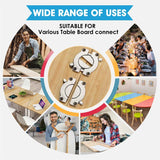 2pcs Tabletop Connector Folding Table Buckles Desk Supporting Folding Hinge Desktop Combination Wood Board Splicing Fasteners