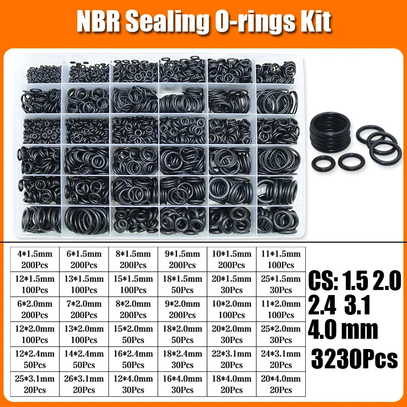 3230p O Ring Sealing Washer Nitrile Rubber NBR Oring High Temperature Oring Corrosion Oil Resist for Automotive Plumbing Gasket