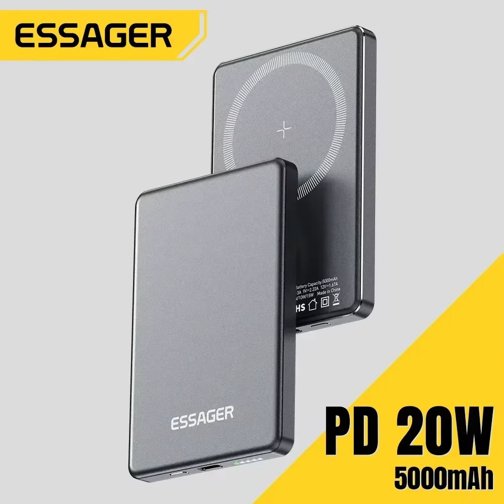 Essager 5000mAh portable power bank 20W fast charging