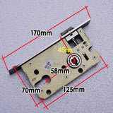 Black space aluminum door handle Interior / Bedroom door lock Split Silent door lock ,Door hardware