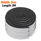 2/60M Anti-collision Sealing Strips Self-Adhesive Sponge Sealing Strip Window Door Home Dustproof Draught Insulation Foam Tapes