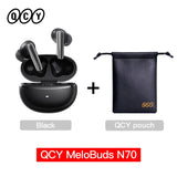 QCY MeloBuds N70 Adaptive ANC Wireless Earbuds Bluetooth 6.0 LDAC Hi-Res Audio 6 Mics Wireless Charging Earphones 50Hrs IPX5