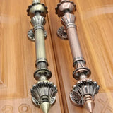 1PCS Chinese Thickened Zinc Alloy Glass Door Handle European Solid Wood Door Handle Antique Sliding Handle