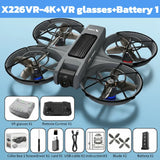 NEW for Genuine X226VR/X226 Mini Drones 8K Professional Remote Control Helicopter Plane RC Dron with Screen Quadcopter Toys Gift