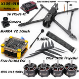 Mark4 V2 10inch 427mm Frame F722 Flight Control 60A ESC 3115 900KV Motor 1050 Propeller Camera VTX Receiver Antenna for FPV Done