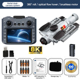 New AE22 Spray Drone 8K Professional HD 180° Dual Cameras Brushless Motors Infrared Obstacle Avoidance Foldable Quadcopter Toys