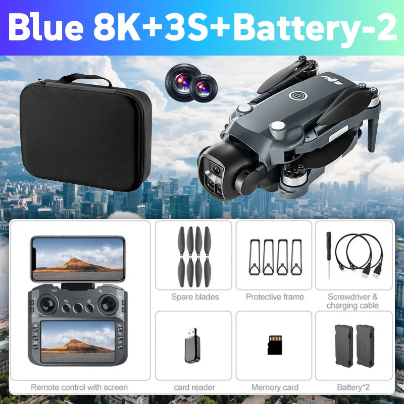 NEW for Genuine V988 Camera Drone 8K Professional Dron 4K with Screen Under 249g Remote Control  Brushless RC Quadcopter Toys