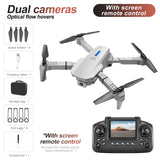 2026 E88 LED Mini Foldable Drones HD Dual Camera GPS Obstacle Avoidance Brushless Motor RC Quadcopter Toys Gifts