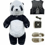 Giant Polar Bear Inflatable Costume Street Funny Polar Bear Mascot Costume Party Cosplay Plush Doll Inflatable Mascot Costume