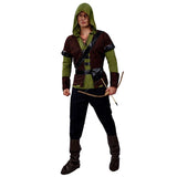 Parent-child outfit Adult Man Children Hunter Archer Robin Hood Costume for Boy's Huntsman Peter Pan Costumes Green Deluxe Cos