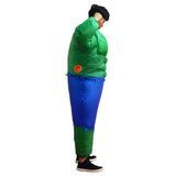 Inflatable Captain Hulk Super hero Cosplay Jumpsuit Costume Halloween for Man Party