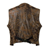 Costume Médiéval Vintage pour Homme, Gilet Steampunk, Gothique, Col en V, Glaçure, Halloween, Carnaval, Habillage, Vêtements de