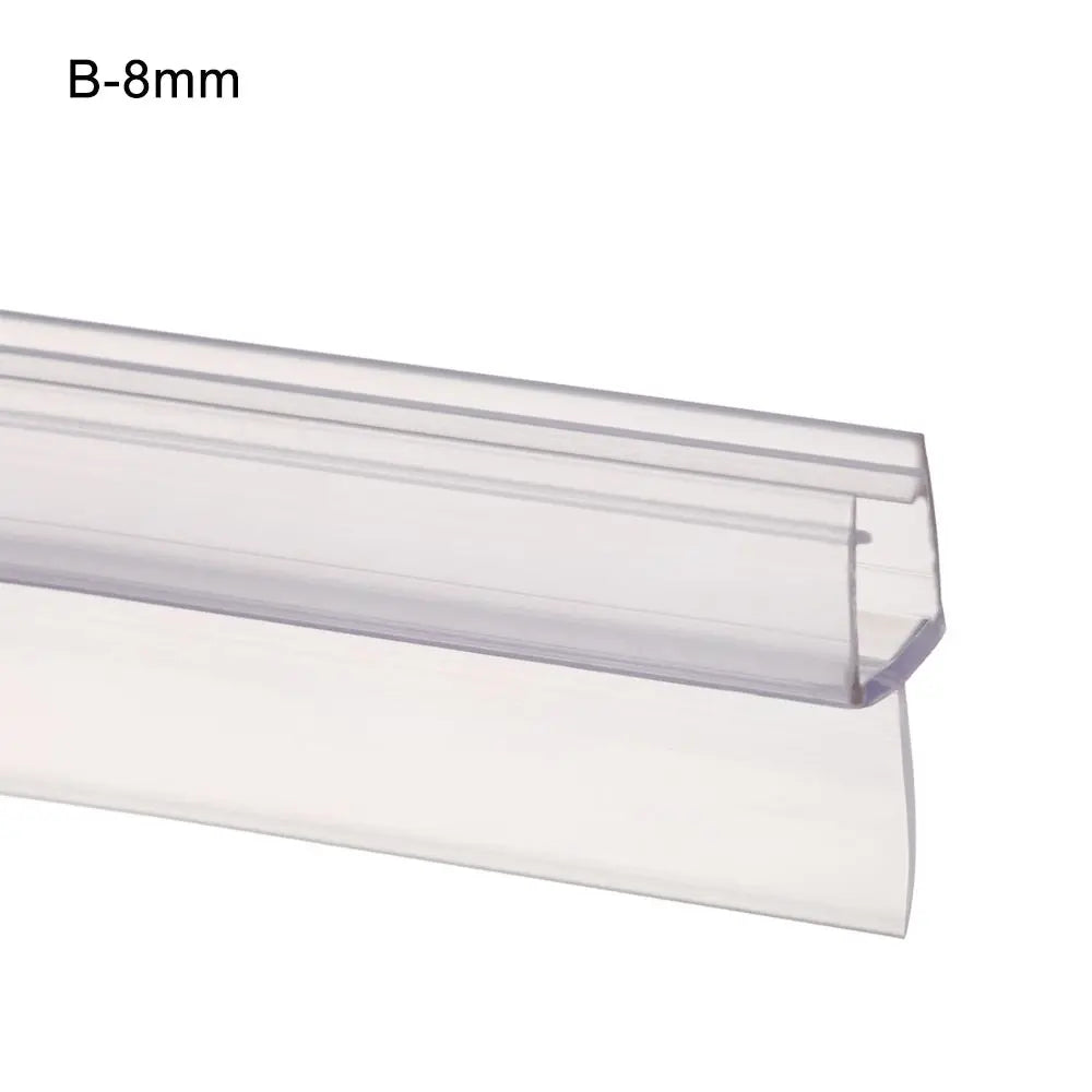 4 to 12mm Transparent  PVC Seal Gap Window Door Weatherstrip Bath Shower Screen Door Seal Strip