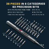 CreationSpace Cordless Electric Screwdriver Set 3 Torque Settings 29/42  in 1 Precision Screwdriver for Phones Watches Repair