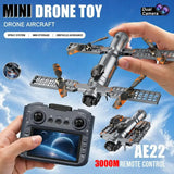 New Mini Screen Remote Control Drone Dual 8K HD Camera UAV Brush Obstacle Avoidance 5G WIFI FPV Foldable Quadcopter Aircraft Toy