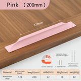 Self-adhesive easy-install kitchen cabinet drawer colorful handles furniture door windows sliding glass door push-pull handle