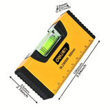 Deli 100mm Portable Magnetic Pocket Level High-precision Aluminum Structure Spirit Bubble Level Horizontal Level