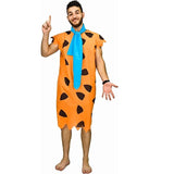 Womens Wilma Flintstone Costume Fred and Wilma Flintstone Costume Set Men's Caveman Adult Costume Halloween Includes Tunic